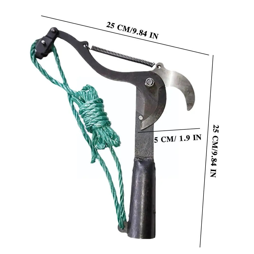 1 Psc Garden Farm Tools For High-altitude Fruit Tree Shears Black Single Pulley With Rope Iron Vault With High Branch Sciss Z0G4