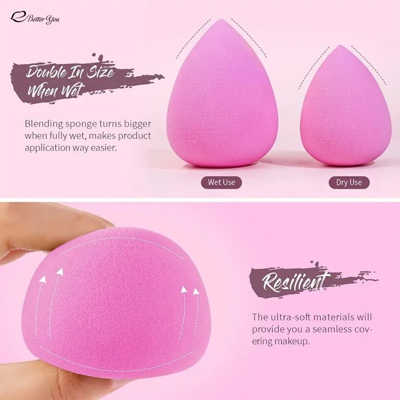 1pcs Mini Makeup Sponge Powder Puff Beauty Sponge for Makeup Concealer Liquid Foundation Face Cosmetic Puff Make Up Sponge Tool