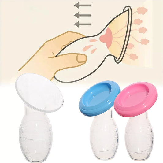 Silicone Manual Breast Pump Breast Milk Collection Milking Milk Storage Anti-overflow Milk Collection Tool Maternity Products