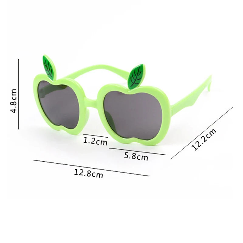 Apple Shape Children's Sunglasses Trendy Beach Sun Glasses UV400 Girls Boys Eyeglasses Outdoor Shades Decoration Eyewear - Jamboshop.com