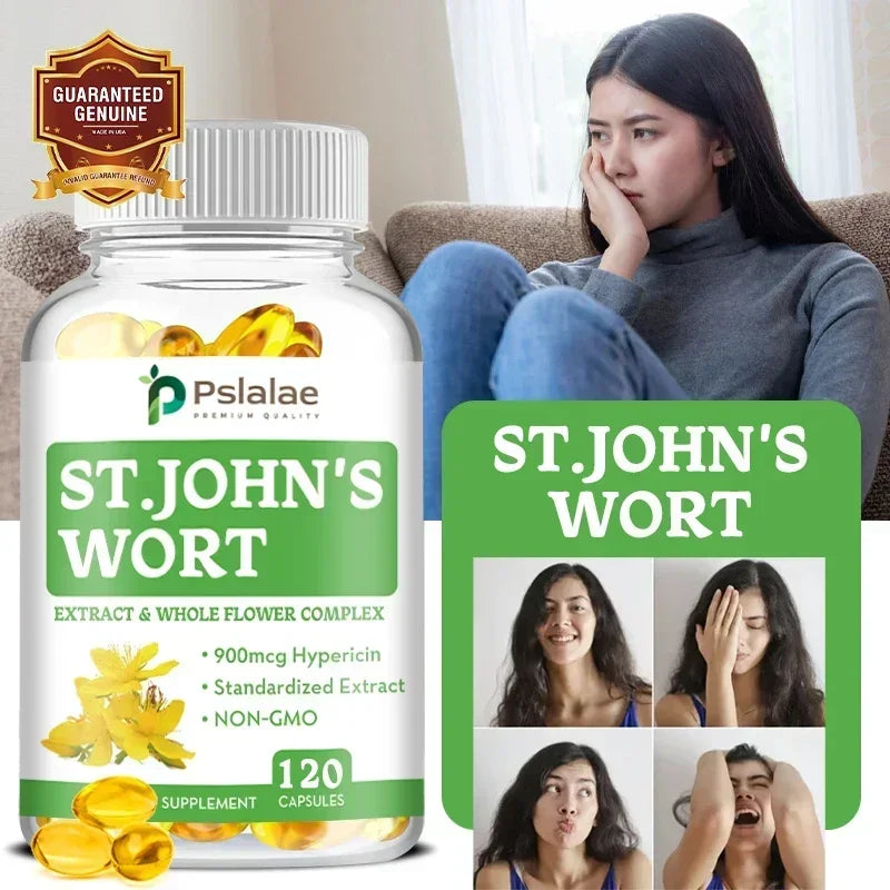 St. John's Wort Extracts and Whole Flower Complex - Stress Relief, for Emotional and Mental Health