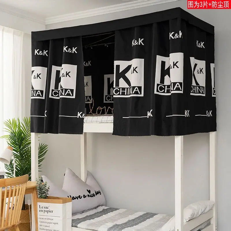 Dormitory Canopy Bed Curtains Bunk Single Curtain Student Bed Dustproof Privacy Protection Mosquito Net Bedroom Home Decor - Jamboshop.com