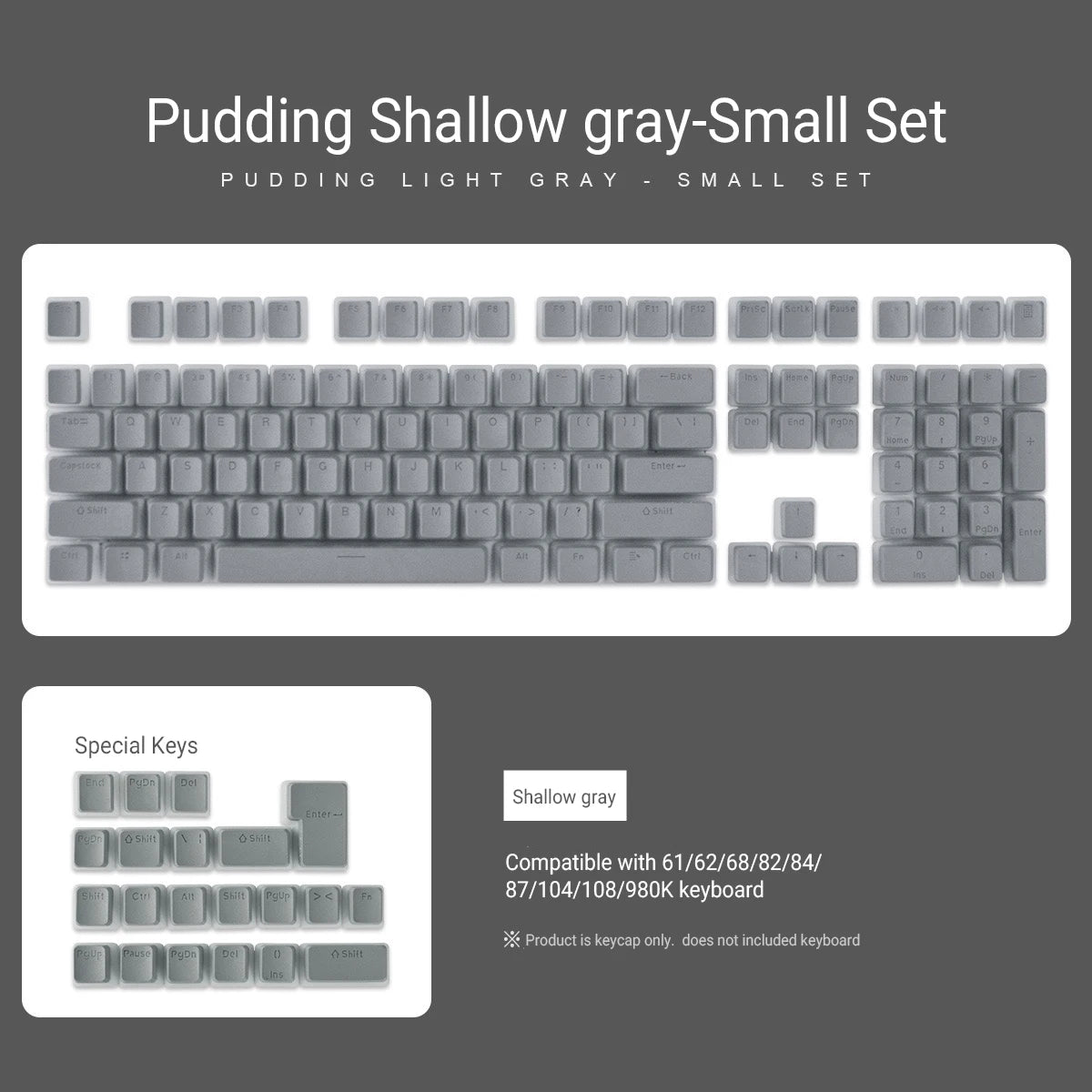 129 Keys Pudding Keycaps OEM Profile PBT Double Shot Keycap For Mx Switch Mechanical Keyboard ISO Layout RGB backlit Key Caps - Jamboshop.com