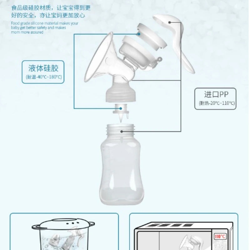 Manual Breast Pump Suction Power Maternity Maternity Products Milking Milk Pulling Milk Pumping Breastmilk Booster Non-Electric