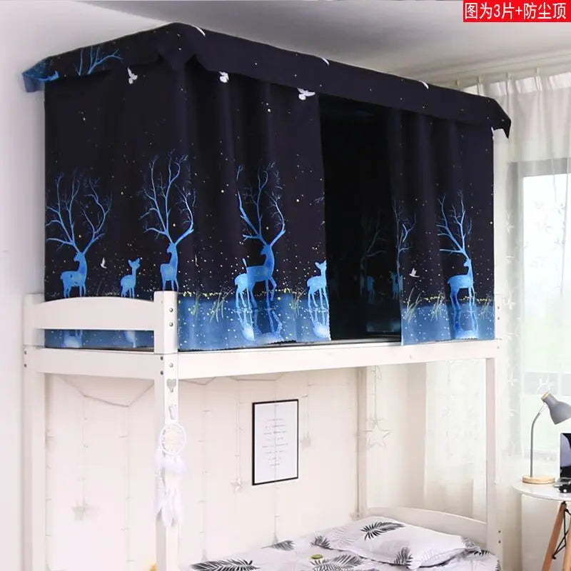 Dormitory Canopy Bed Curtains Bunk Single Curtain Student Bed Dustproof Privacy Protection Mosquito Net Bedroom Home Decor - Jamboshop.com