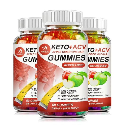 Slimming Keto Apple Cider Vinegar Gummies Supplement Weight Loss, Reduces Anxiety & Stress Boost Immune System