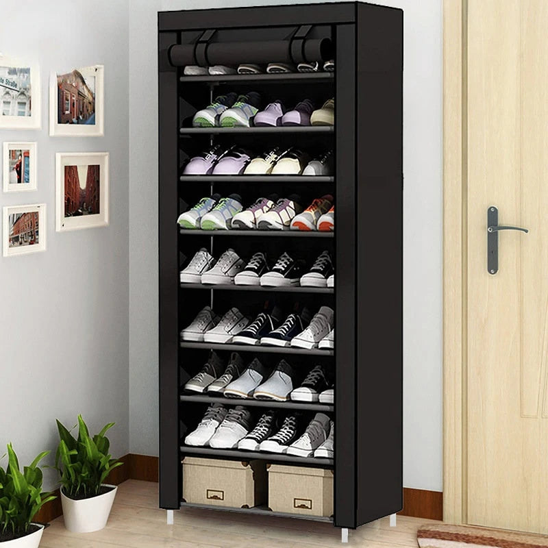 Shoe Rack Dust Cover Multi-Layer Rack Outer Cover Simple Cloth Cover Storage Shoe Rack Indoor Storage Rack Organization Shelf - Jamboshop.com