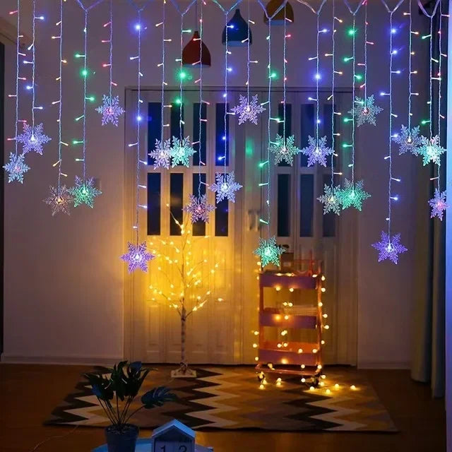 Christmas Decorations For Home Curtain Fairy String LED Light Garland Xmas Light Christmas Tree Decor Navidad 2023 Ornament - Jamboshop.com