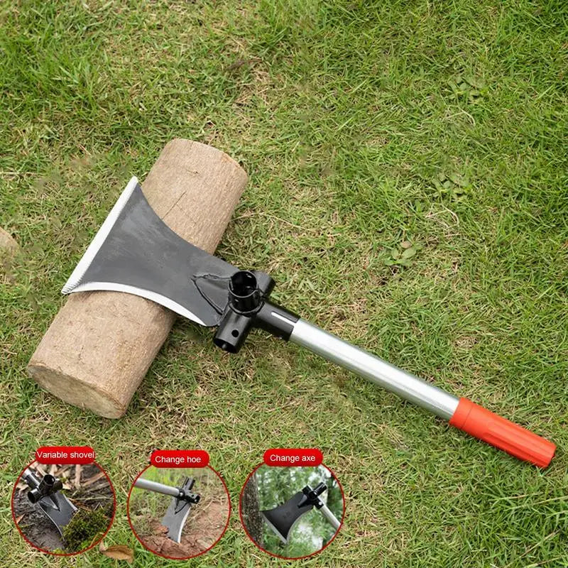 4 in 1 Gardening Tools Multi-functional Steel Agricultural Sickle Shovel Garden Hoe Replacement Head Shovel Farm Weeding Tools