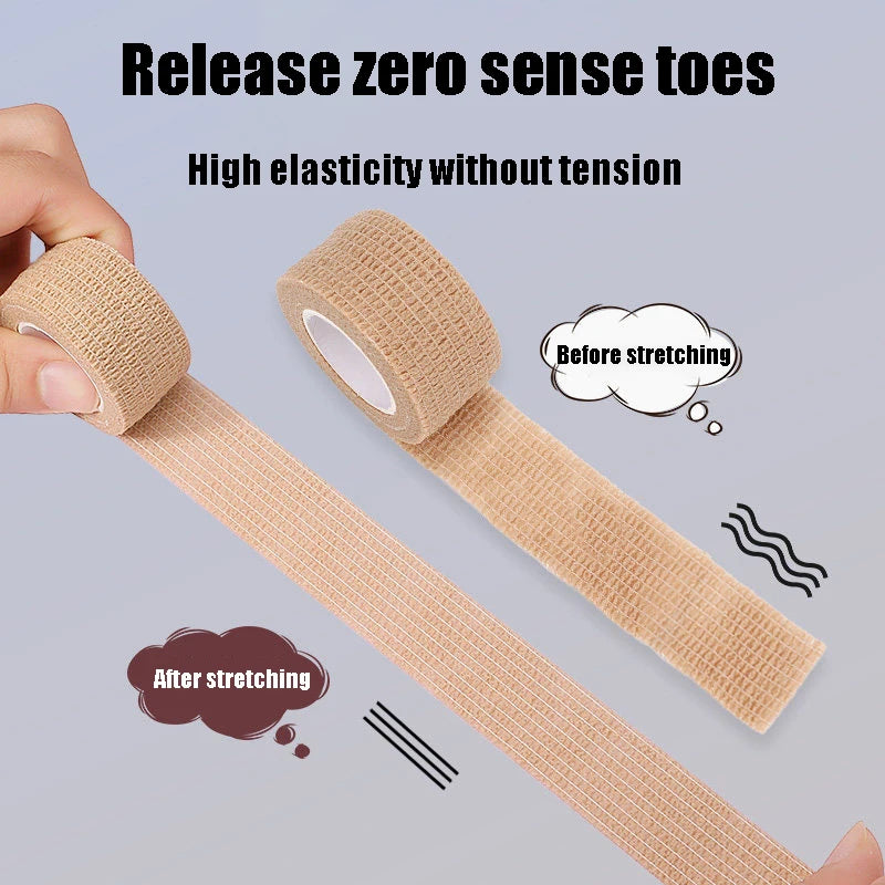 Toe Anti Wear Sleeve Protective Sticker Non-Woven Pain Relief Foot Care Protector Ultra-Thin Breathable Finger Toe Care Tape