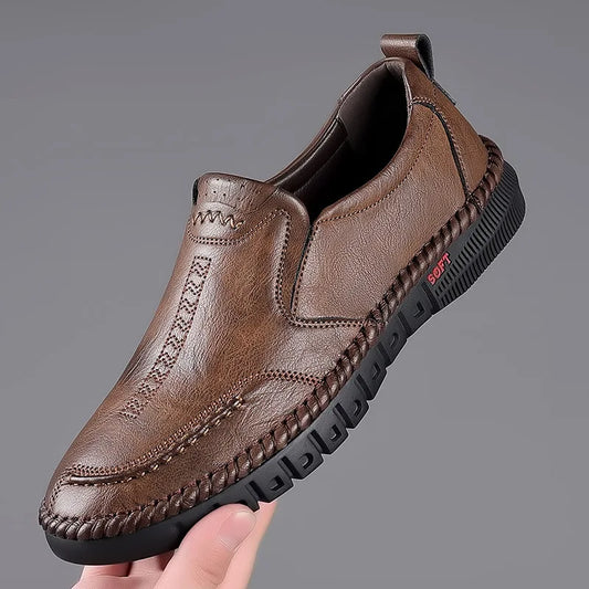 2023 Business Leather Shoes Moccasin Shoes Breathable Men's Casual Loafers Comfortable Shoes for Men Summer Men's Sneakers - Jamboshop.com