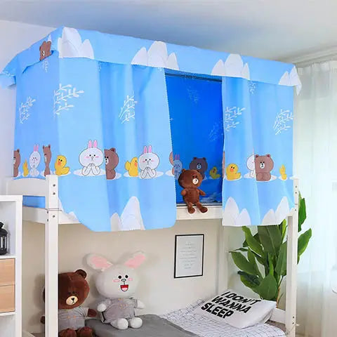 Dormitory Canopy Bed Curtains Bunk Single Curtain Student Bed Dustproof Privacy Protection Mosquito Net Bedroom Home Decor - Jamboshop.com