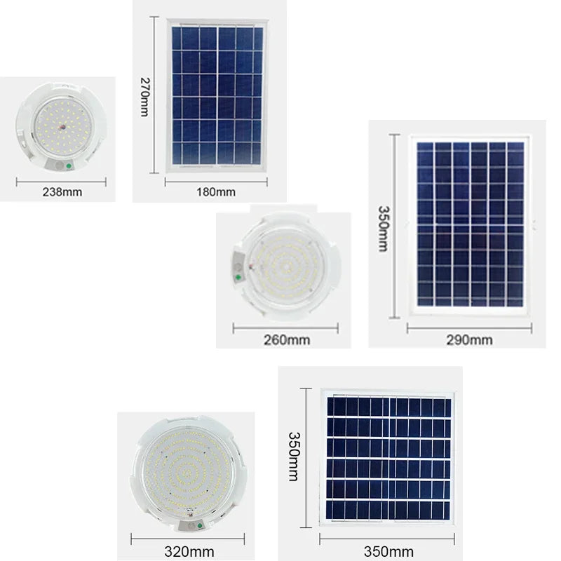 Intelligent High-power Solar Induction Light for Home Outdoor and Indoor LED Solar Ceiling Light Waterproof with Remote Control - Jamboshop.com