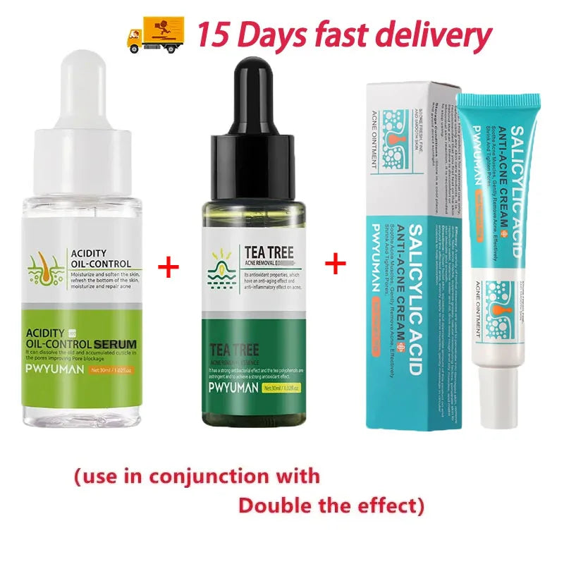 Salicylic Acid Acne Treatment Cream Repair Pimple Spots Serum Cleaning Pore Anti-acne Oil Control Moisturizer Smooth Skin Care - Jamboshop.com