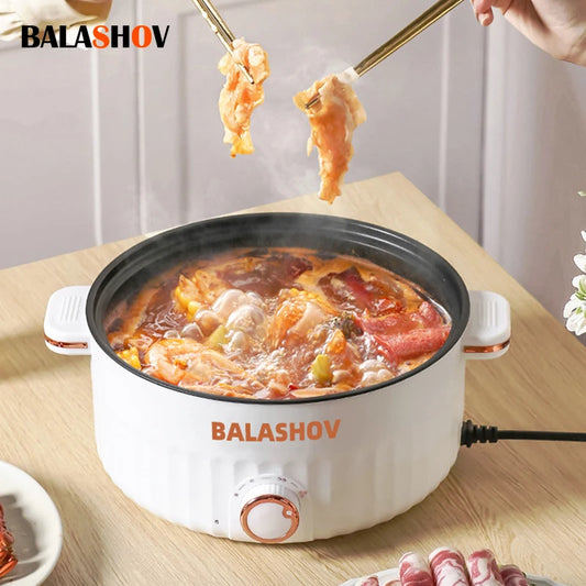 Electric Cooker 3 Files Adjustable Kitchen Appliance Double Layer Home for Hot Pot Cooking Soup Heater Multifunction Cooker EU - Jamboshop.com