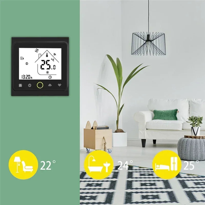 MOES WiFi Water/Electric Floor Heating Thermostat Gas Boiler Temperature Controller Smart Alexa tuya Google Voice zigbee Control - Jamboshop.com