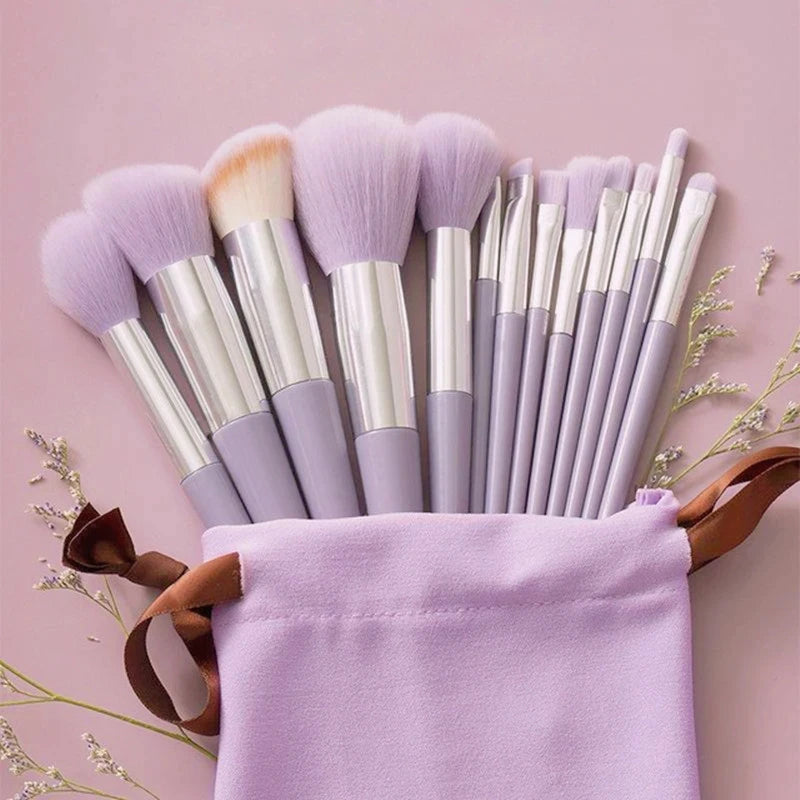 13 PCS Makeup Brushes Set Eye Shadow Foundation Women Cosmetic Brush Eyeshadow Blush Powder Blending Beauty Soft Make Up Tools