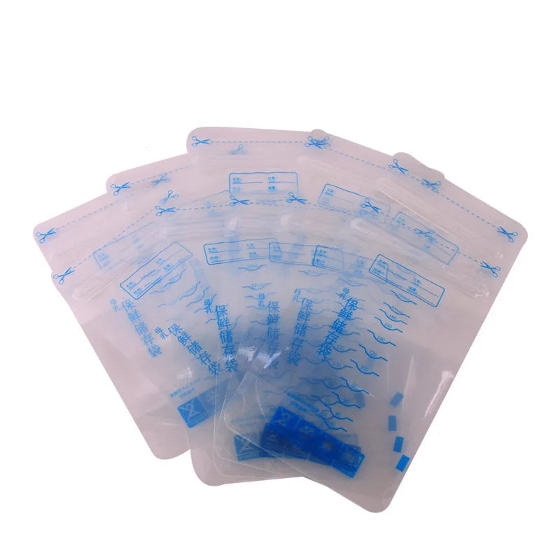 250ml Milk Freezer Bags Mother Milk Baby Food Breast Milk Bag BPA Free Baby Safe Feeding Bag Feeding Breast Pump Save Part 30Pcs