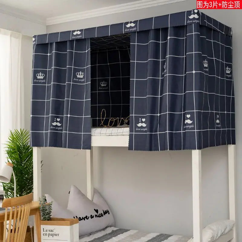 Dormitory Canopy Bed Curtains Bunk Single Curtain Student Bed Dustproof Privacy Protection Mosquito Net Bedroom Home Decor - Jamboshop.com