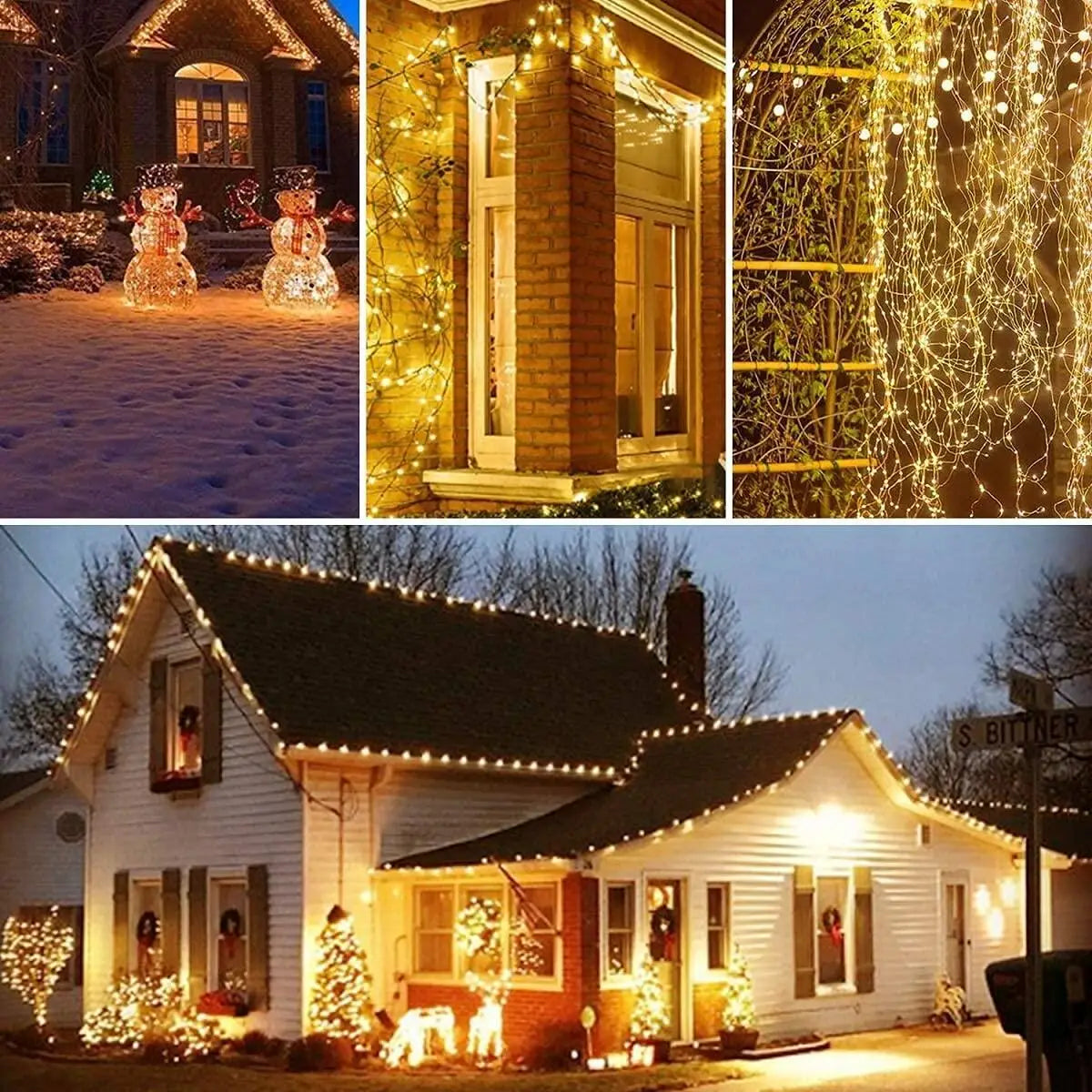 Solar Garland Led String Lights Outdoor Christmas Lights String Christmas Decor For Tree Home Garden New Year 2023 - Jamboshop.com