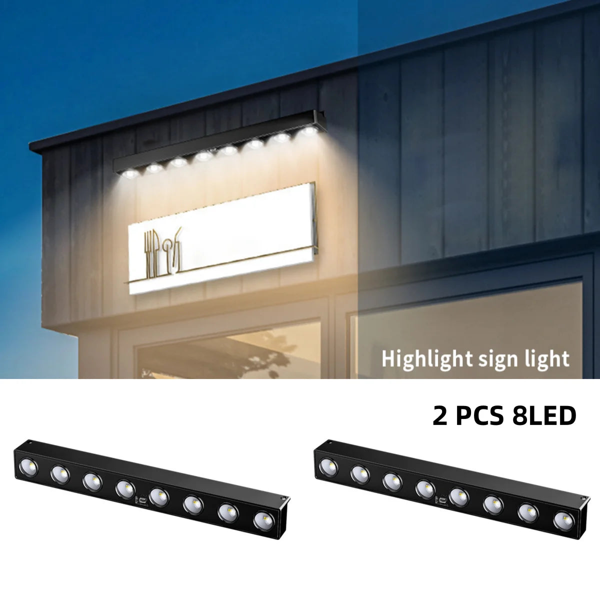 Solar Wall Light Outdoor Waterproof Wall Lamp Track Lighting For Home Garden Patio Villa Outdoor Decoration Outside Sunlights - Jamboshop.com