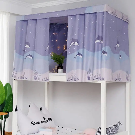 Dormitory Canopy Bed Curtains Bunk Single Curtain Student Bed Dustproof Privacy Protection Mosquito Net Bedroom Home Decor - Jamboshop.com