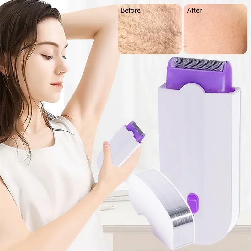 Woman Electric Epilator Hair Remover Professional Safety Depilation Shaving Trimmer Painless Portable Chargable for Whole Body