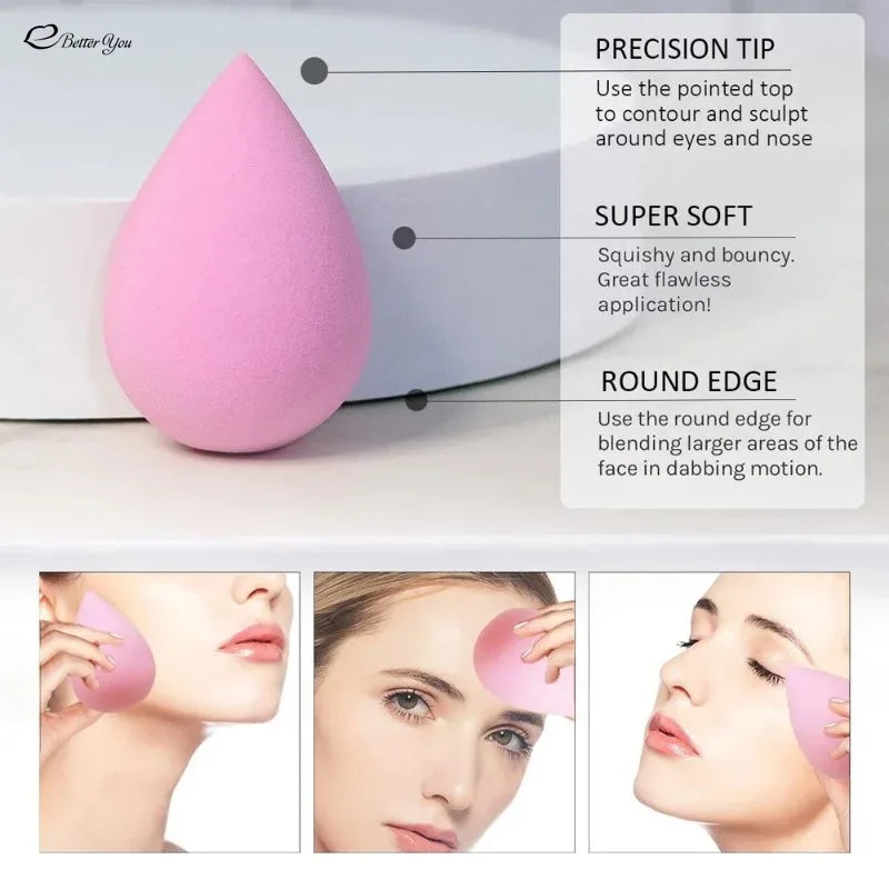 1pcs Mini Makeup Sponge Powder Puff Beauty Sponge for Makeup Concealer Liquid Foundation Face Cosmetic Puff Make Up Sponge Tool