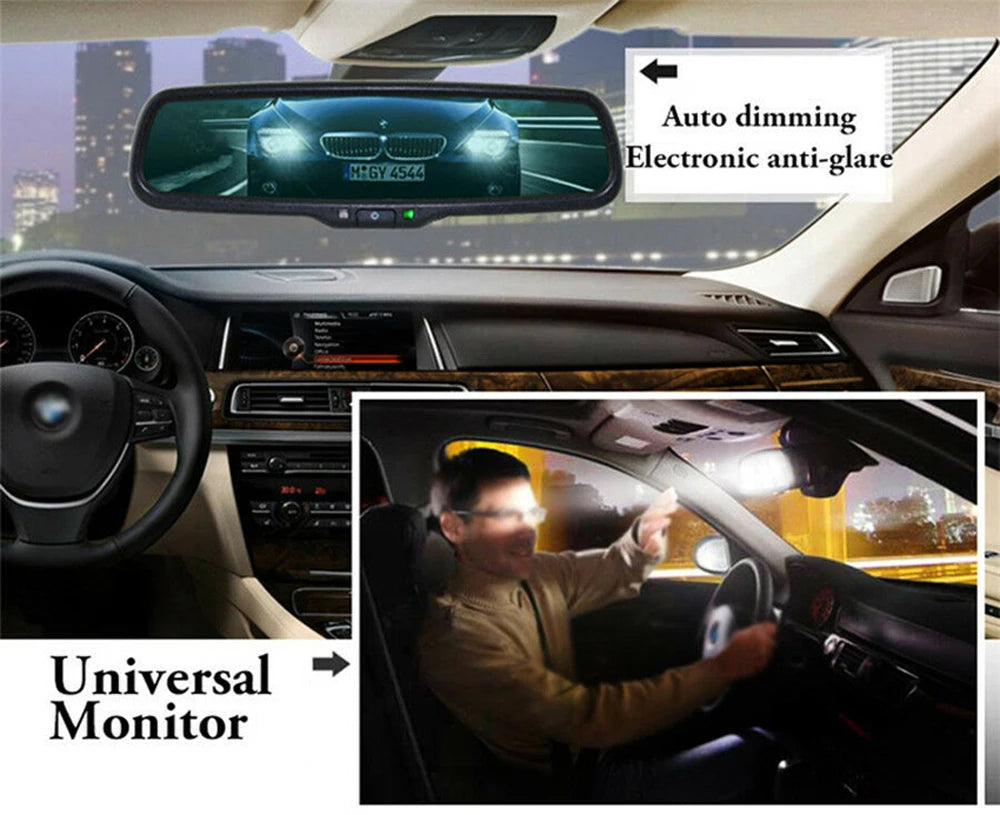 iPoster Car Rear View Mirror For Hyundai Kia Renault Ford Toyota Electronics Auto Dimming Anti-glare No1 Bracket Car Accessories - Jamboshop.com