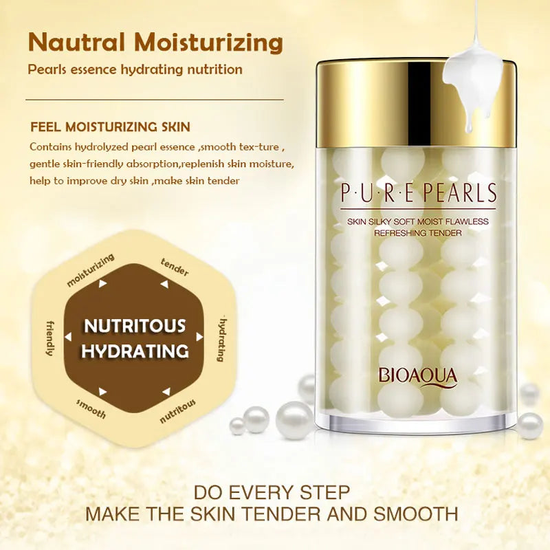 BIOAQUA Pure Pearl Face Cream Moisturizing Skin Firming skincare Facial Cream Beauty Health Skin Care