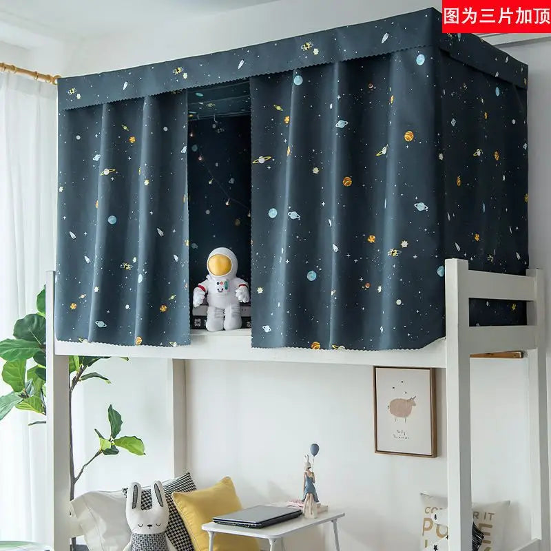 Dormitory Canopy Bed Curtains Bunk Single Curtain Student Bed Dustproof Privacy Protection Mosquito Net Bedroom Home Decor - Jamboshop.com