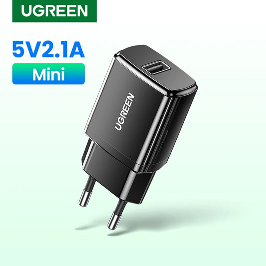 Ugreen 5V 2.1A USB Charger for iPhone 14 X 8 7 iPad Fast Wall Charger EU Adapter for Samsung S9 Xiaomi Mi 8 Mobile Phone Charger - Jamboshop.com