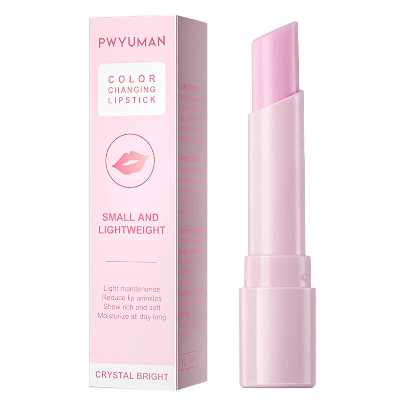 Magic Color-changing Lipstick Moisturizing Lip Balm Lip Plumping Gloss Pink Lip Care Moisturizer Female Makeup Korean Cosmetics