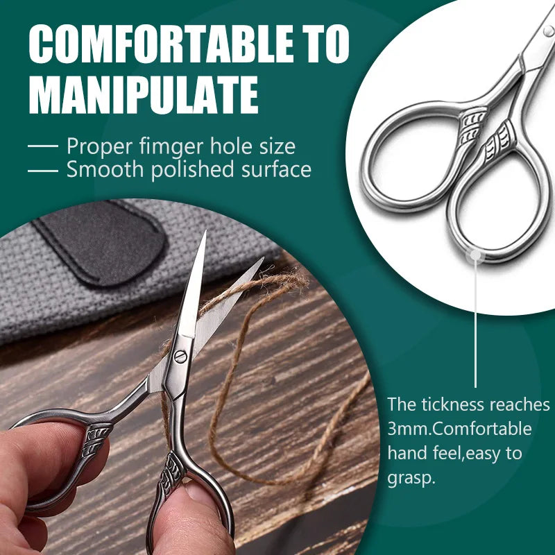 1Pcs Stainless Steel Small Makeup Grooming Scissors Eyebrows For Manicure Nail Cuticle Beard And Mustache Trimmer Nose Hair Tool