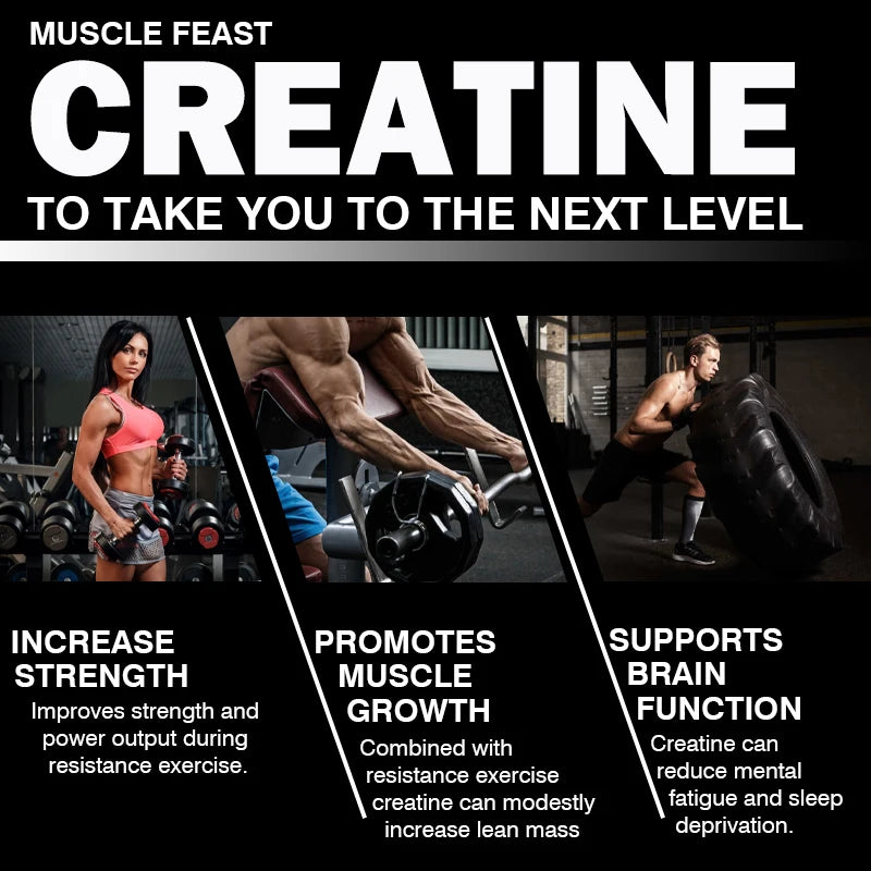 Creatine Monohydrate Gluten-Free Supplement, Non-GMO